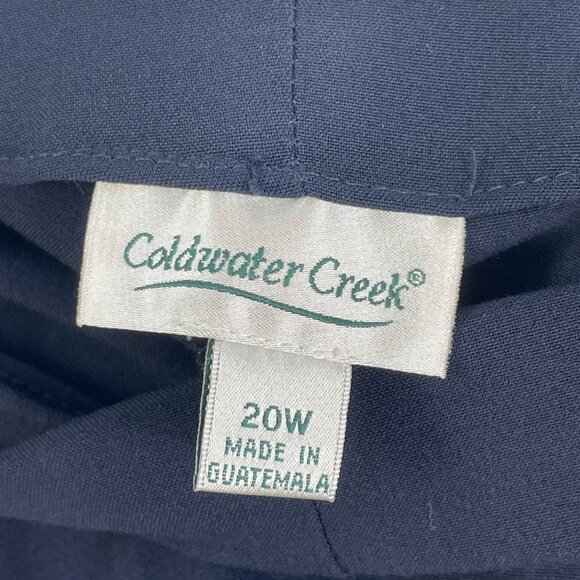 NEW Coldwater Creek Womens Plus 20W Classic Waist Straight Leg Pants Holly Fit - Picture 3 of 9